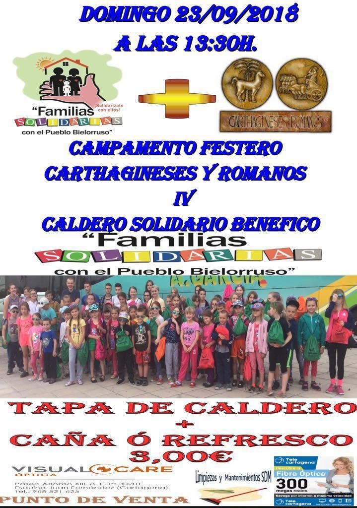 IV Caldero Solidario Carthagineses y Romanos con las Familias Solidarias con el Pueblo Bielorusso