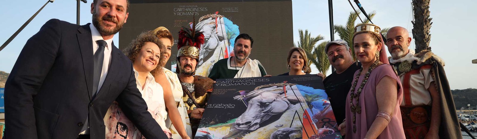 Cartel Oficial Fiestas de Carthagineses y Romanos 2022 - Noche de los museos