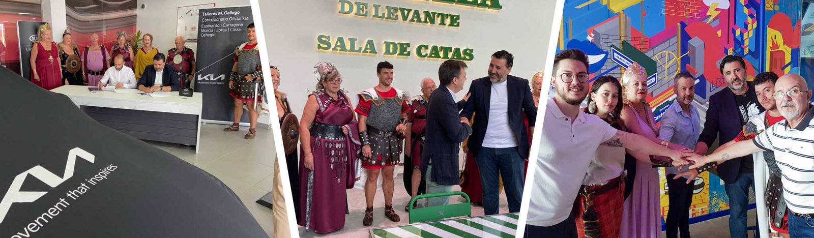 Nuevos acuerdos comerciales con las Fiestas de Carthagineses y Romanos. Estrella de Levante, KIA y La Boca te Lía
